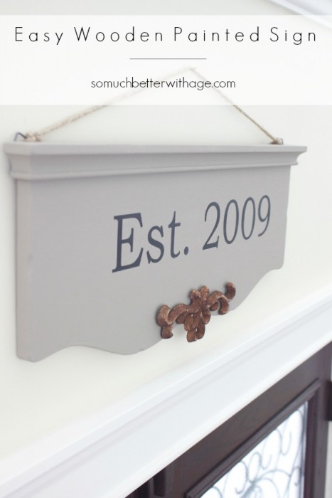 DIY painted sign