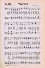 What Then Antique Hymn Book Music Page