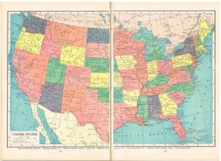 1920's us map 001