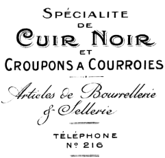 Antique French Typography Graphic copy