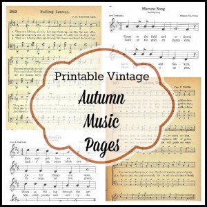 Free printable autumn fall and Halloween music pages - www.knickofime.net