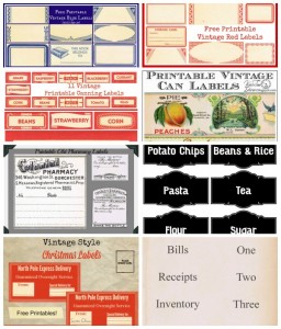 Antique Graphics Wednesday - 11 Vintage Red Canning Labels - Knick of Time