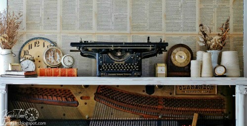 How to Turn a Piano into a Desk by Knick of Time | knickoftime.net