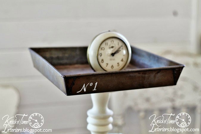 Repurposed Numbered Metal Tiered Stand by Knick of Time | knickoftime.net