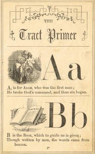 Antique Alphabet School Book