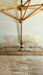 Antique, Repurposed and Salvaged Vintage Home Decor link party via Knick of Time @ knickoftimeinteriors.blogspot.com Grain Sack Seed Bag Pillows