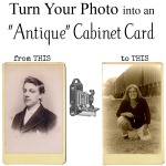 Antique Photo Camera Card DIY from Knick of Time