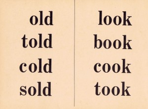vintage school flash card