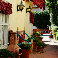 Albuquerque Old Town Chili Ristras and Patio