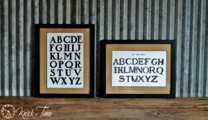 Alphabet Framed Art