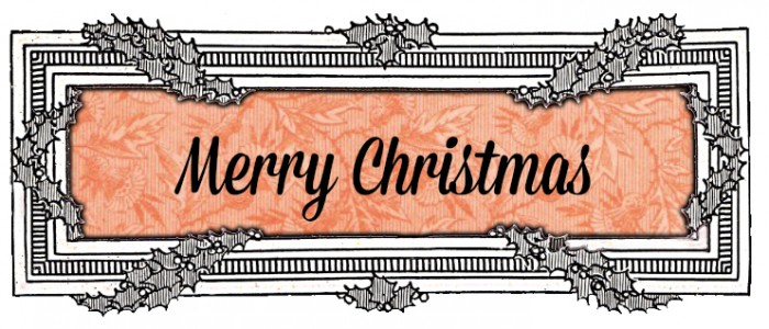 Christmas Clip Art Graphics holly frame