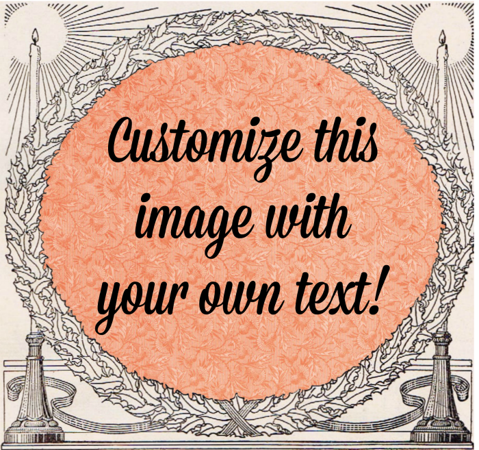 Christmas Clip Art Image Candles and Holly