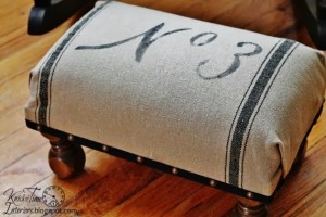 Grain Sack Foot Stool