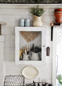 Five on Friday: Primitive Farmhouse Cabinet - Knick of Time.net