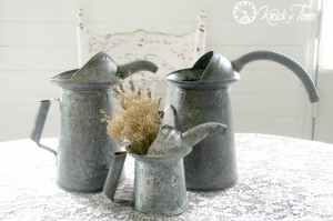 Vintage Galvanized Pitchers