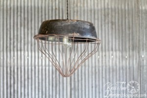 chicken feeder hanging light