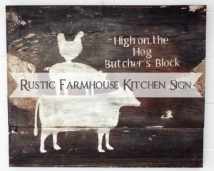 farmhouse kitchen sign