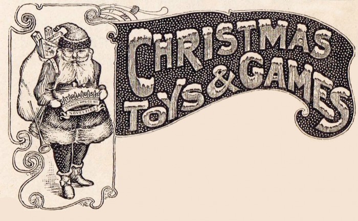 Antique Christmas Graphic Advertisement