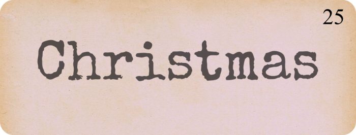 Vintage Flash Card Christmas