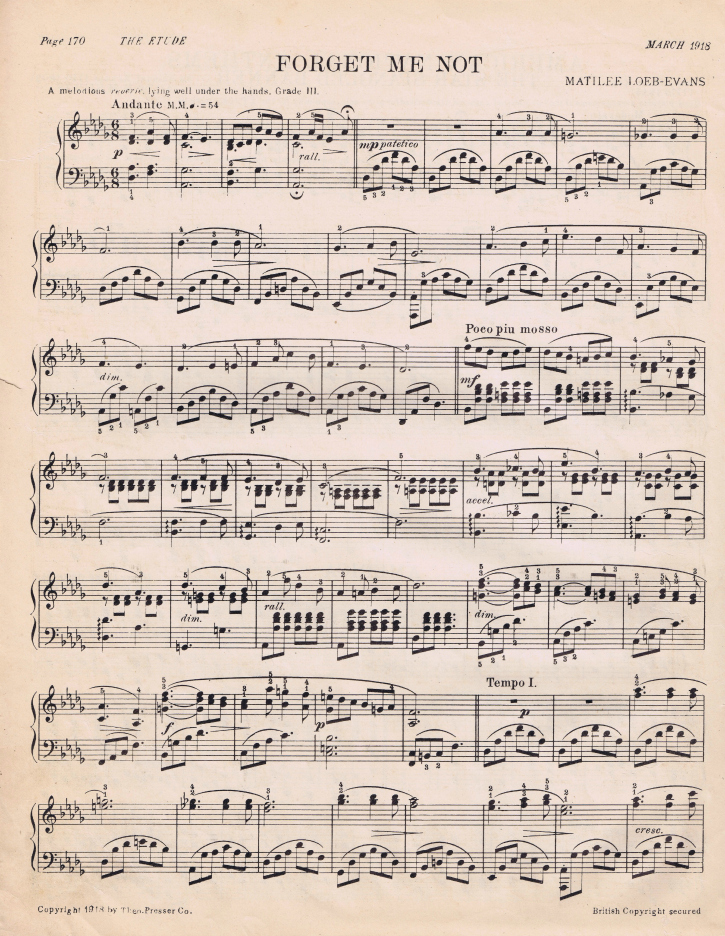 printable antique sheet music