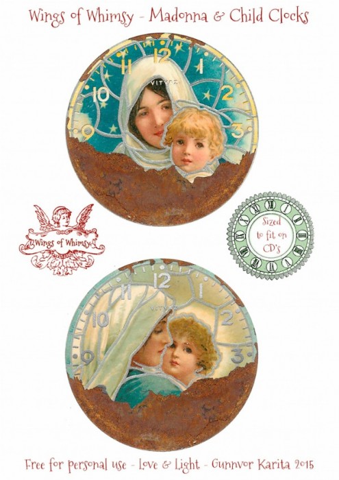 clock printables for winter