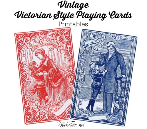 Victorian Cards Printables from KnickofTime.net