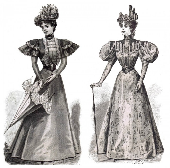 1800's Fashions Summer Gowns Printables at KnickofTime.net