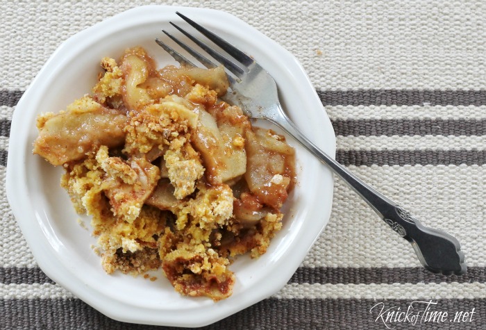 homemade apple crisp
