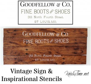 antique sign stencils
