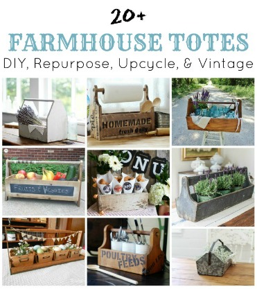 20+Farmhouse Totes for Every Room in the House |www.knickoftime.net