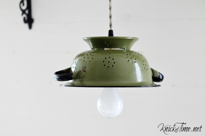 colander hanging light