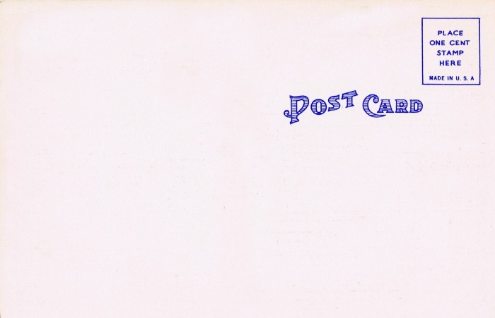 blue text postcards