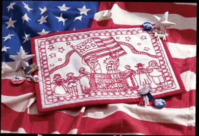 patriotic embroidery