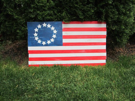 DIY Wooden American Flag