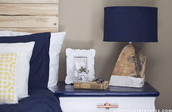 rustic wood lamp