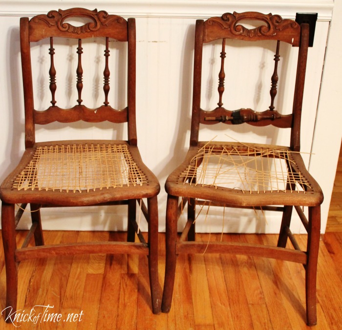 caned chairs