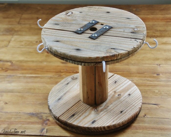 cable spool with cup hooks
