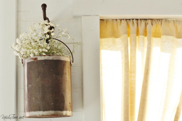 Repurpose a paint can into a hanging flower pot - KnickofTime.net