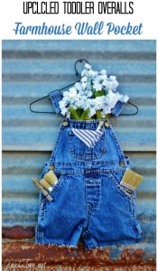 Upcycled Infant or Toddler Clothing Wall Pocket - www.KnickofTime.net