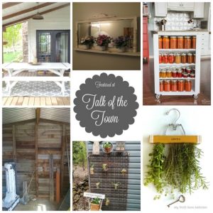 DIY projects, repurposed creations, room makeovers, home and garden projects and more at Talk of the Town - KnickofTime.net