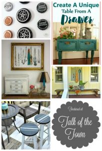 Talk of the Town featured link party DIY projects | www.knickoftime.net