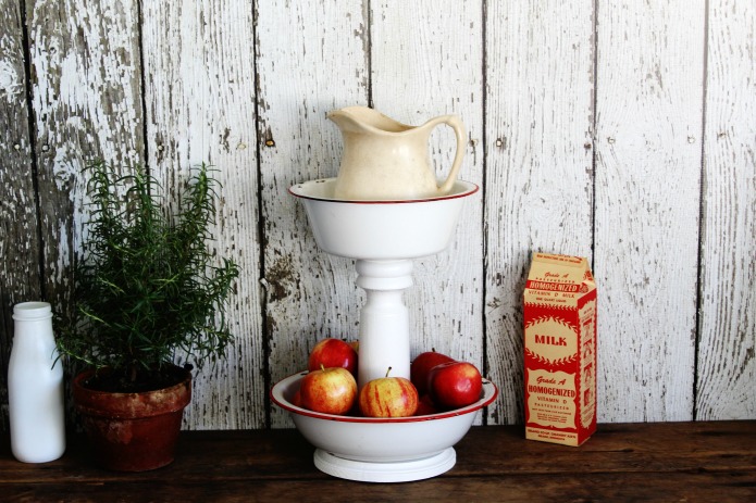 Farmhouse Style Tiered Stands for the kitchen, bathroom and laundry room | www.knickoftime.net