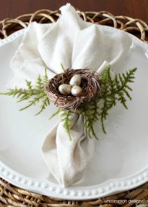 How to Make Bird's Nest Napkin Rings