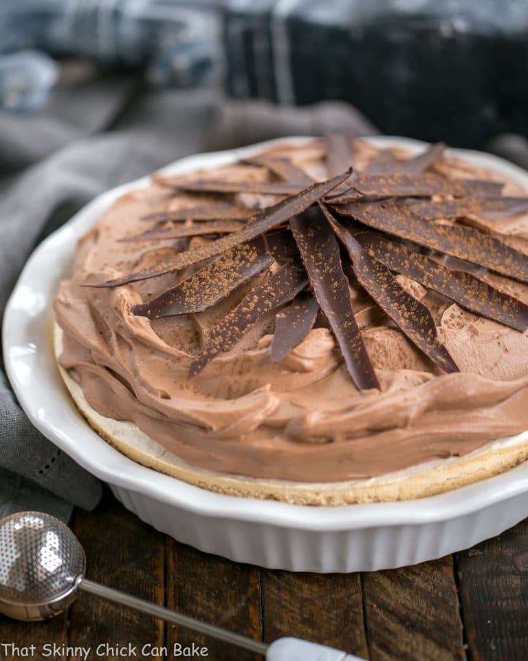 Chocolate Velvet Pie with Meringue Crust