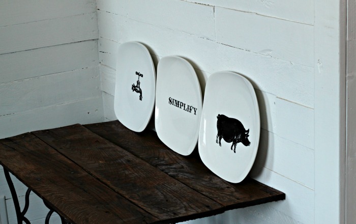 15 Minute DIY Decorative Farmhouse Style Plates! | knickofime.net