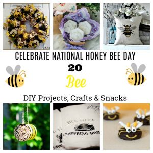 Honey Bee Day DIY Bee Projects Kid Crafts | knickoftime.net