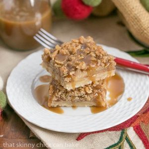Caramel Apple Streusel Bars