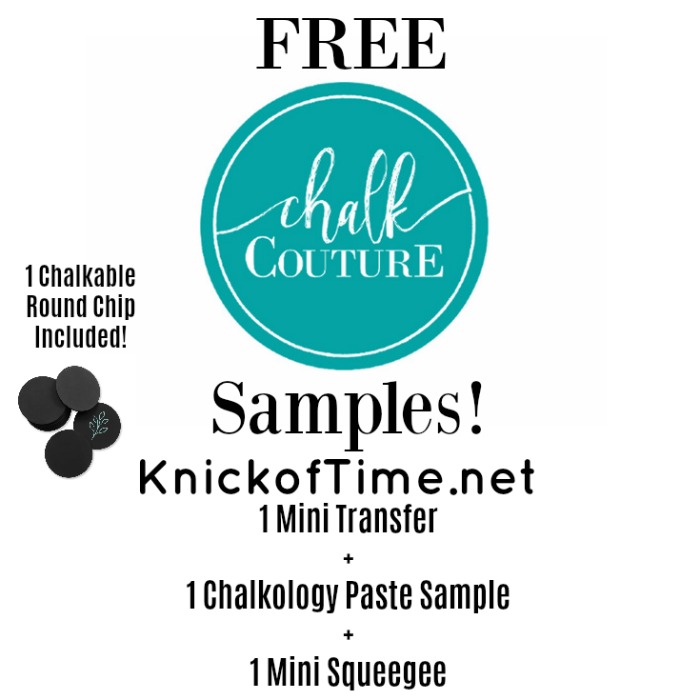 Chalk Couture Free Samples from Knick of Time | knickoftime.net