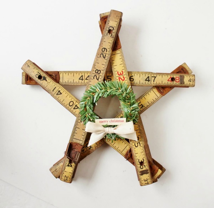 How to Create Vintage Christmas Star Decorations by Adirondack Girl at Heart