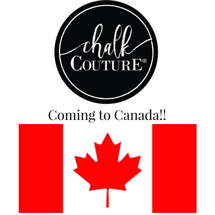 Chalk Couture is coming to Canada!! Sign up  to become a designer and put in my designer # - 19626 here - https://essentials.chalkcouture.com/canada-pre-registration/